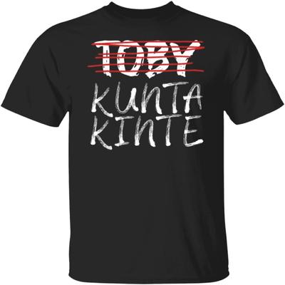 Tee4you Toby-Kunta-Kinte-Trendiges-Design-für-Herren-&-Damen-Vintage-T-Shirt Schwarz