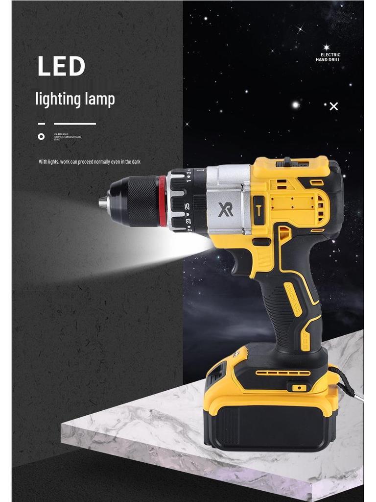 Rechargeable Multi-Functional Lithium Battery Drill & Electric Screwdriver Set for Home Use