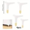 4 Stück 13cm Moderne Metall-Kaffeetischbeine, Robuste Möbel-Sofa-Beine für Bett, Stuhl, Schreibtisch, Kommode, Badezimmerschrank