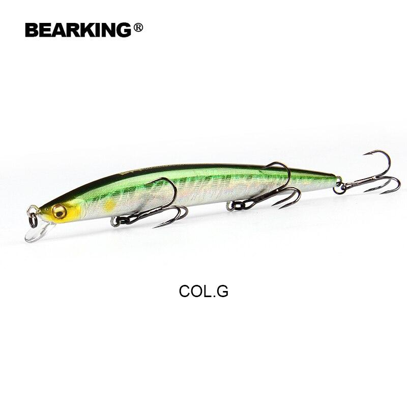 BEARKING 12cm 12g Crankbait Fishing Lure Artificial Crank Hard Bait Slim Minnow Fishing Wobblers Fish Lures