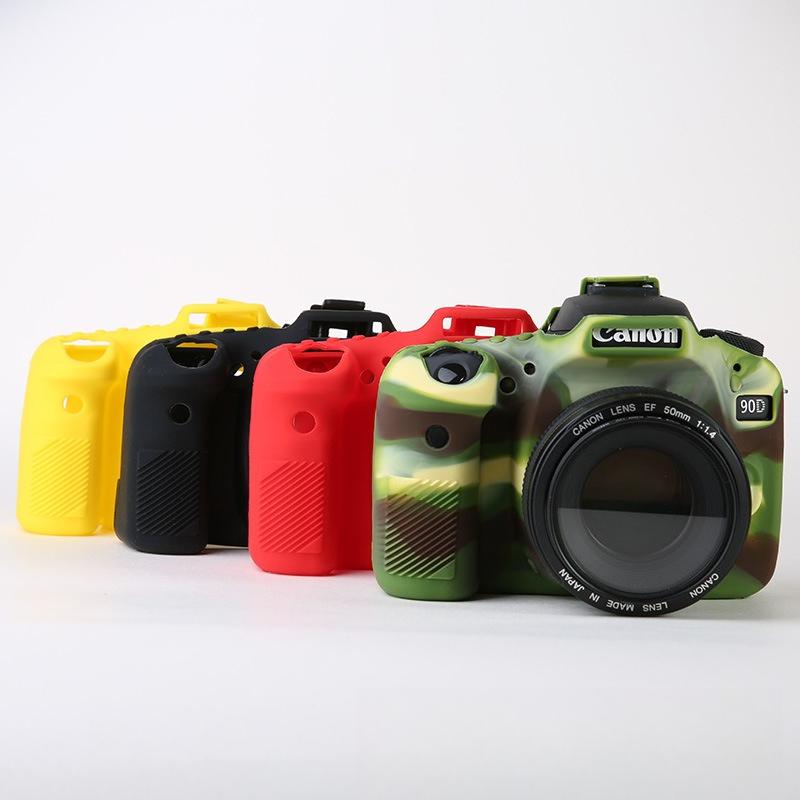 Macaron - Colored Silicone Case for Canon EOS 90D - Special - Purpose DSLR Protective Cover & Camera Bag