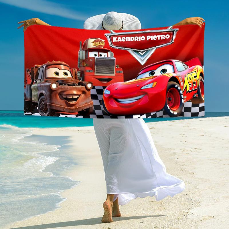 Mcqueen Towel Large Quick-Drying Microfiber Soft S-Square Pants-s Beach Towel for Travel Fitness Bathing Camping. 0730s101