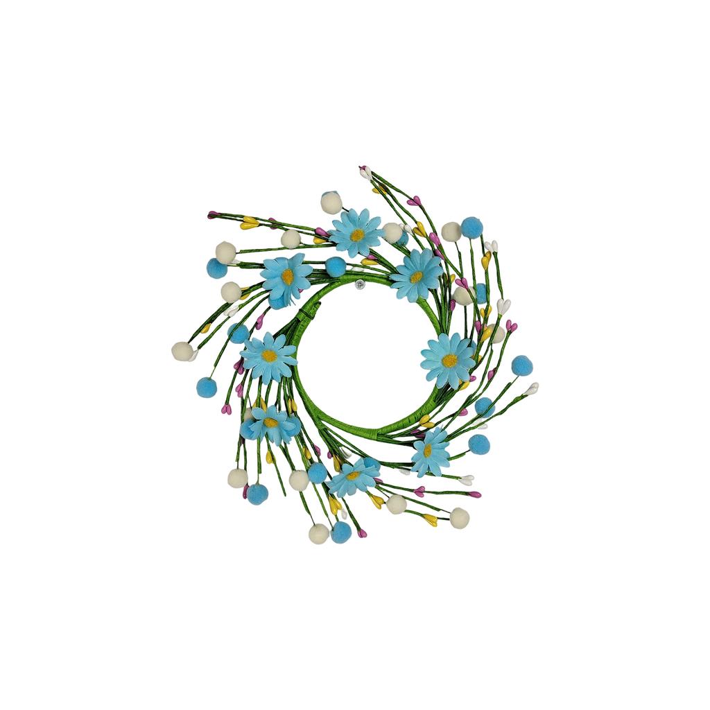 3D 30cm Spring Flower Wreath Door Hanging Decoration