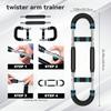 Power Twister Arm Exerciser, 60-100lbs Adjustable Spring Workout Bar, Forearm Triceps Chest Enhancer, Home Fitness Kit