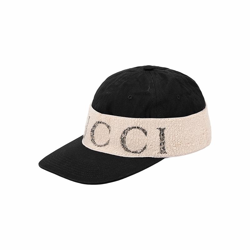 Gucci Logo Band Baseball Cap 'Black White' Unisex 492545-4HC56-1077