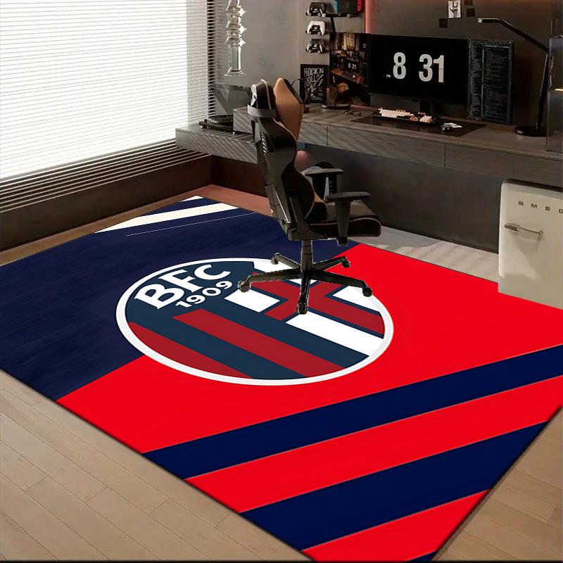 Milan Football club Printed Office Carpet Chair Cushion Entryway Rug, Rugs for Living Room, Bedroom Christmas gifts