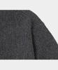 LETTERCOMO Heavy Rush Wool Round Knit Charcoal