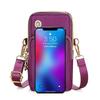 Borsa a tracolla impermeabile in nylon da donna per telefono, borsa a marsupio piccola, custodia da cintura, portafoglio