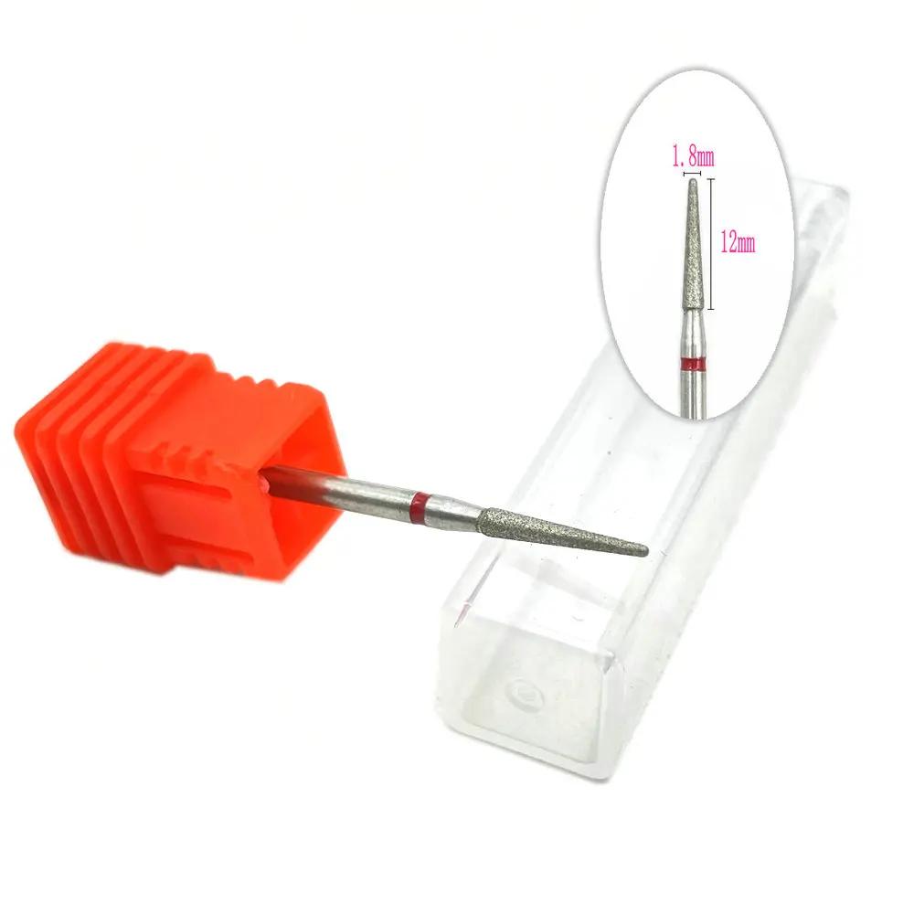 20pcs Diamond Nail Drill Milling Cutter for Manicure Rotary Bits Cuticle Clean Accessory Dental Diamond Burs Polisher 2.35mm