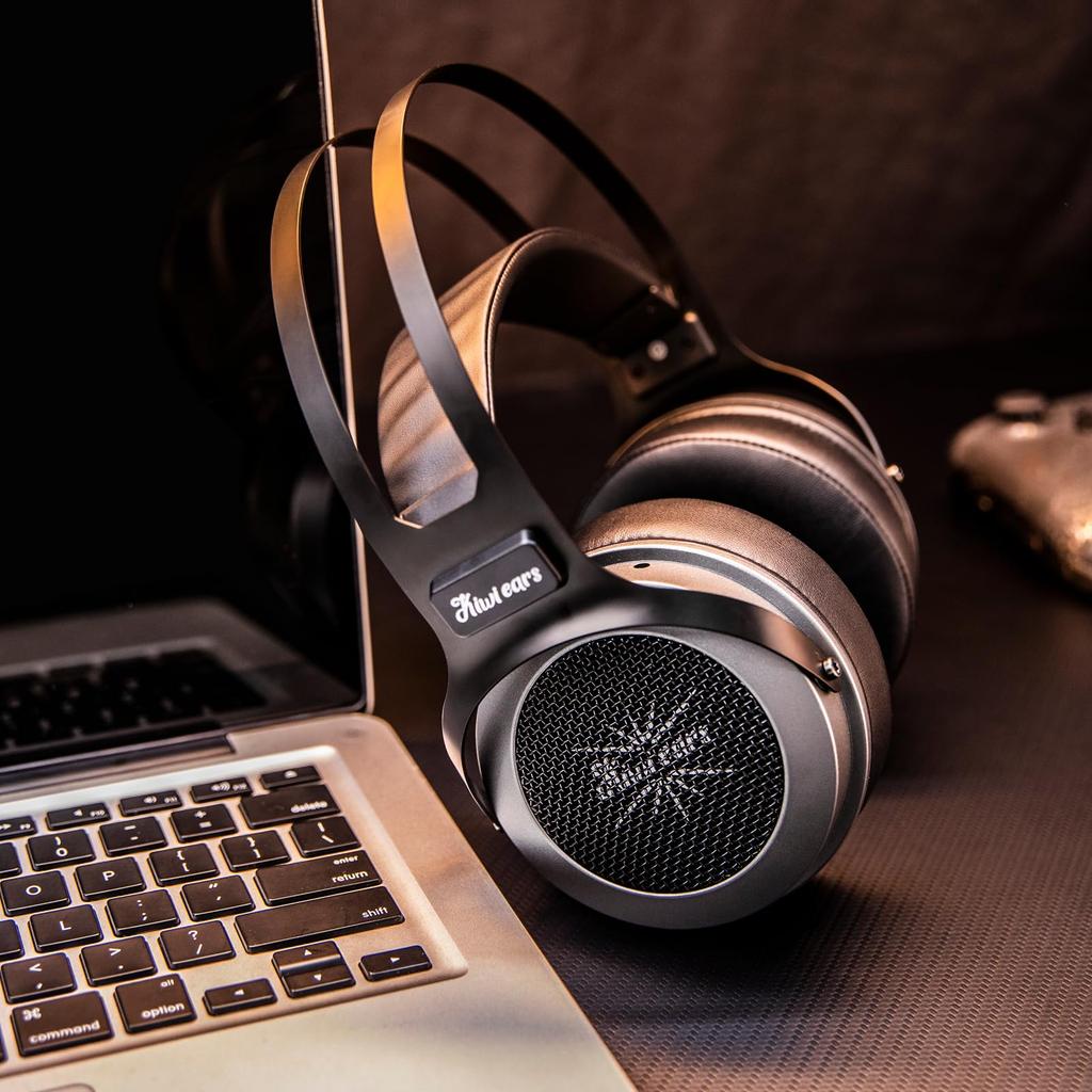 Linsoul Kiwi Ears Altruva Dynamic HiFi Wired Headphones with a 50mm Dynamic Deep Comfortable Adjustable and Lightweight High-End Open-Back Over-Ear