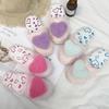 Fashion 2025 Home Slippers Women's Indoor fur Slippers Winter Ladies Slippers Cute Love Shape Female Shoes Female Girls Warm Slippers