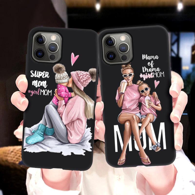 Case For iPhone 11 12 Pro Max Case Fashion Mam Super Mom Phone Case iPhone11 13 Pro 7 8 Plus XR XS X SE 2020 2022 6S Mini Cover