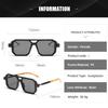 Vintage Square Sunglasses for Men Women  Retro Double Bridge Male Sun Glasses Eyewear Trendy Luxury Brand Design