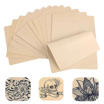 1-100PCS Tattoo Blank Practice Skin Eyebrow Paint Double Side Synthetic Leather Pink Tattoo Beginner Fake Skin Exercise Tool