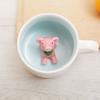 Cute 3D Animal Couple Ceramic Coffee Mug - Creative Porcelain Drinkware, Perfect for Milk & Tea, Great Novelty Birthday Gift