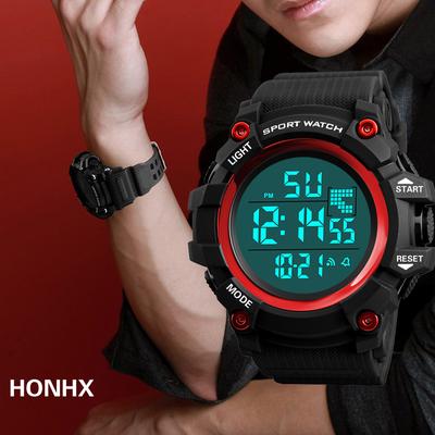 Luxury Men Analog Digital Outdoor Watch Military Sport LED Waterproof Watch