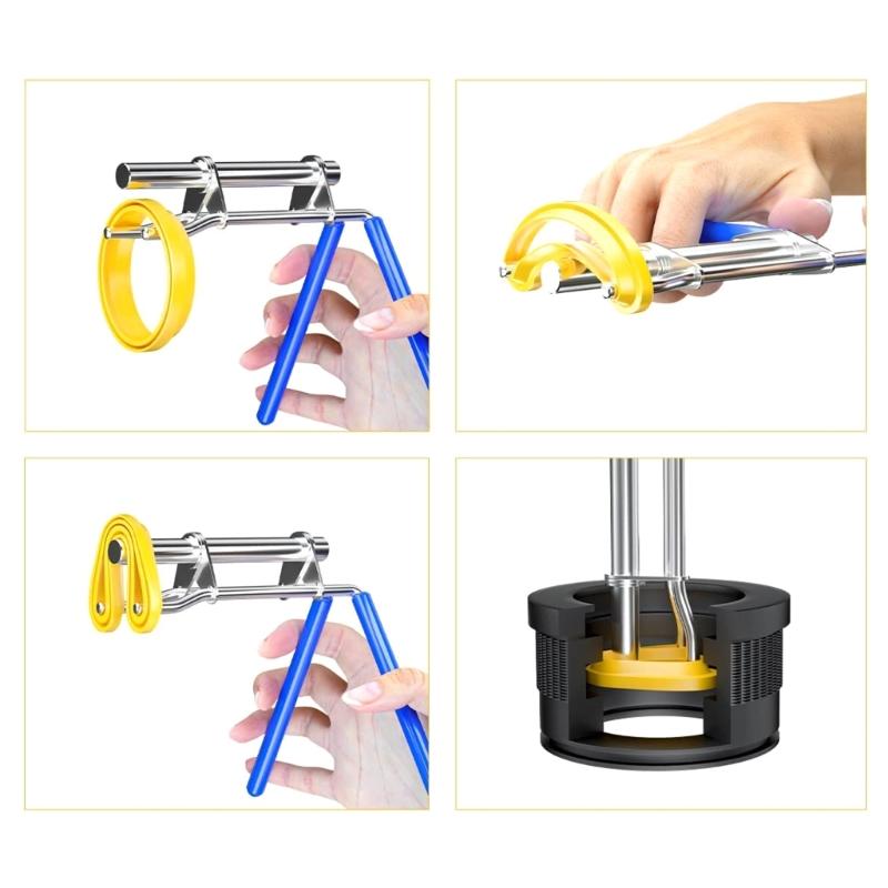 3Pcs Hydraulic Cylinder Seal Installation Tools Hydraulic Cylinder Piston Repair Seal Kit Rod Seal Hydraulic Seal