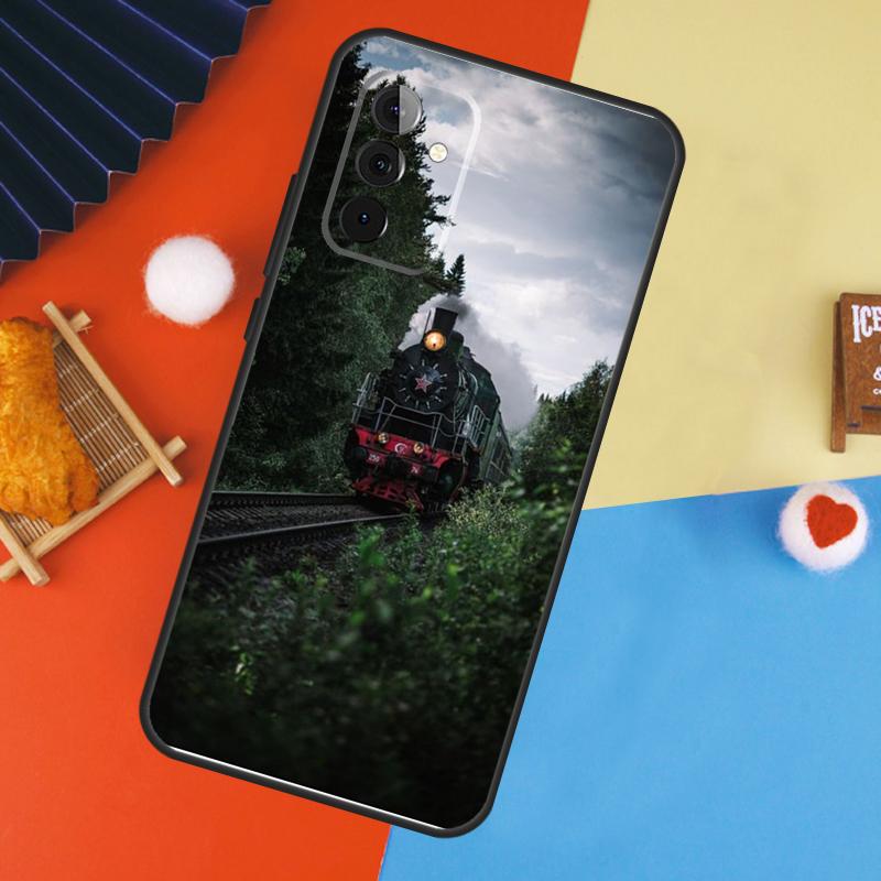 Train Rail Sunlight Case For Samsung Galaxy A54 A34 A14 A55 A35 A33 A53 A13 A23 A17 A06 A16 A56 A36 A52 A32 A15