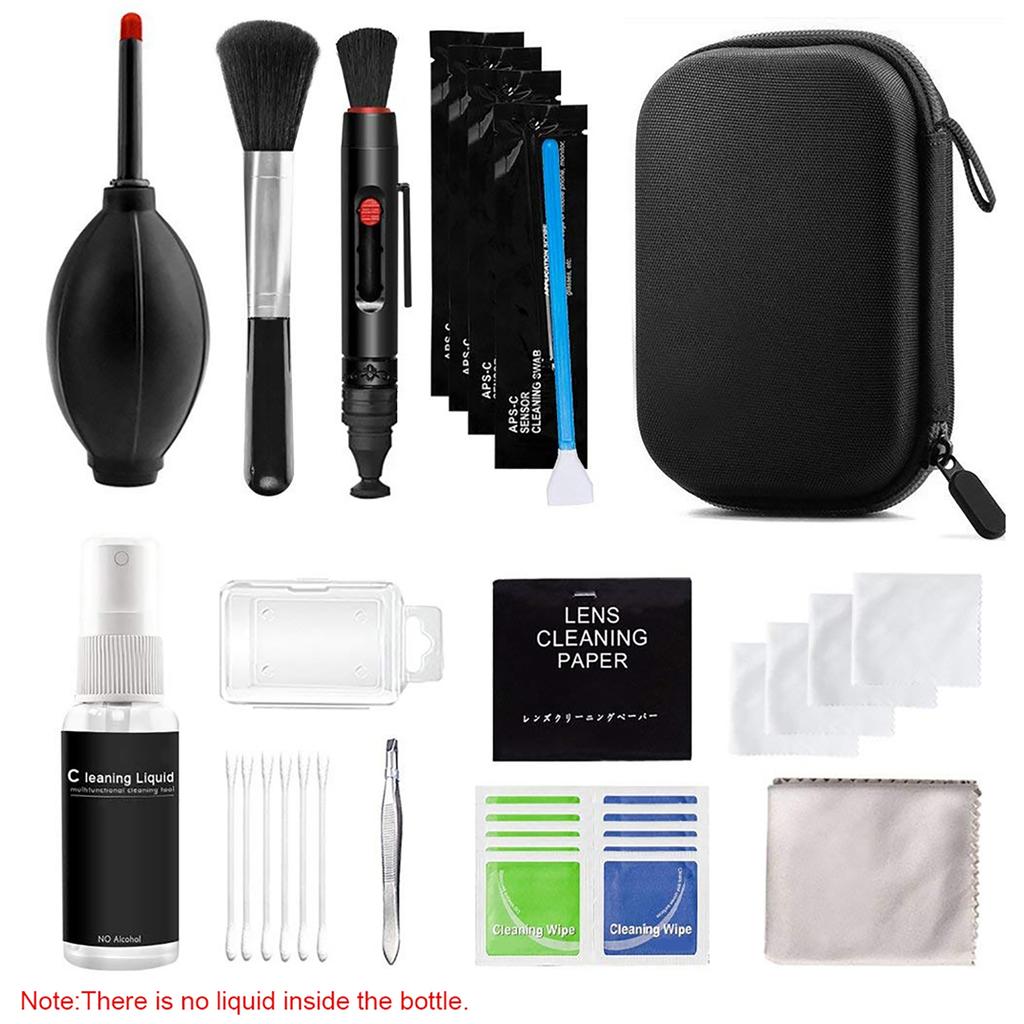 Professional Camera Cleaning Kit Sensor Cleaning Kit with Air Blower Cleaning Swabs Cleaning Pen Cleaning Cloth for