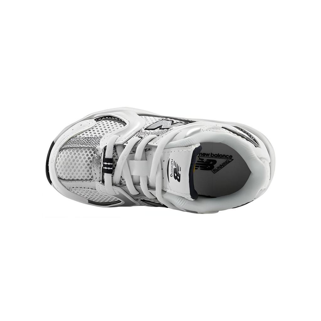 New Balance NB 530 Abrasion Resistant Low Top Running Shoes Silver White Infant And Toddler IZ530SB1