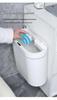 Smart Induction Trash Can: Automatic Lid for Kitchen & Bathroom
