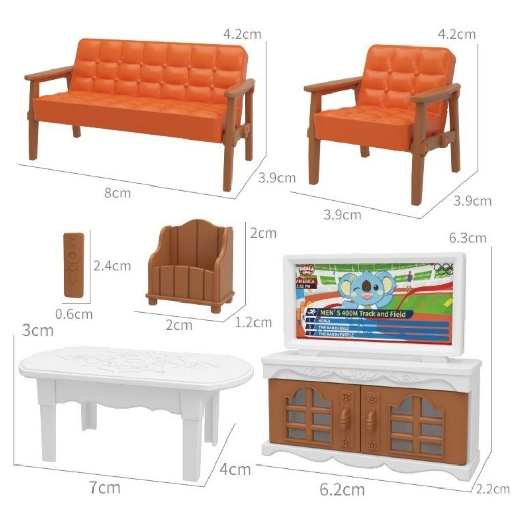 DIY Simulation Furniture Multi Style Micro Model Cartoon Miniature Furniture  Kids