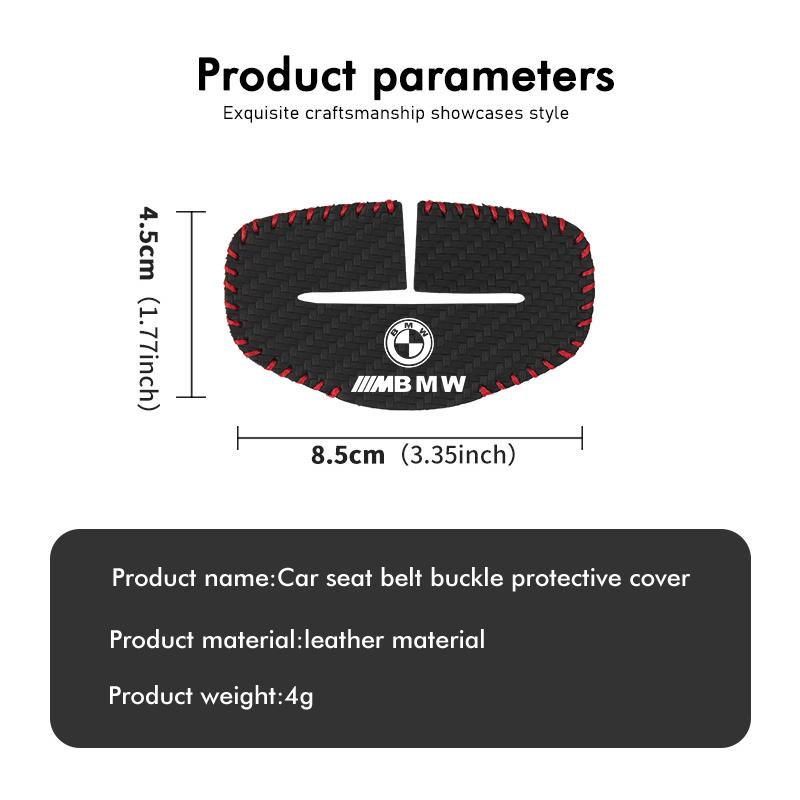 Car Seat Belt Buckle Protector Anti-Scratch Adjusting Clip For BMW Performance M E87 E30 E46 E28 F35 G20 E93 F20 X3 X YF4