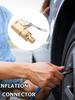 Inflator Pump Valve Connector Deflated Clip-on Adapter Brass Tyre Wheel Tire Air Chuck Tyre Wheel Valve Inflatable Pump Nozzle