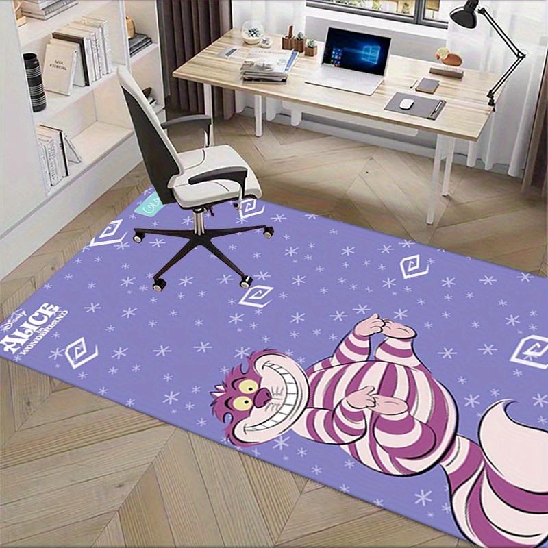 Office Rug Cheshire Cat, Wonderland theme 3D Printed Anti-Slip Rug-Machine Washable for Living Room