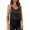 Women's New Summer Solid Color V-neck Camisole Loose T-shirt Top