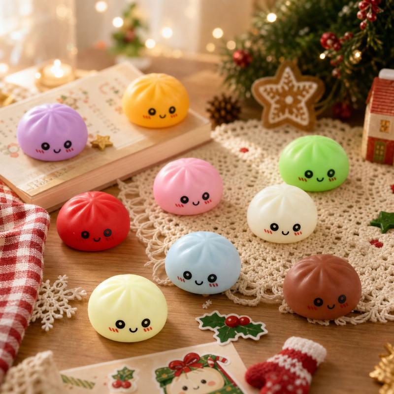 24 Days Christmas Dumpling Advent Calendar Countdown Squeeze Mochi Fidget Toy For Kids Christmas Gift