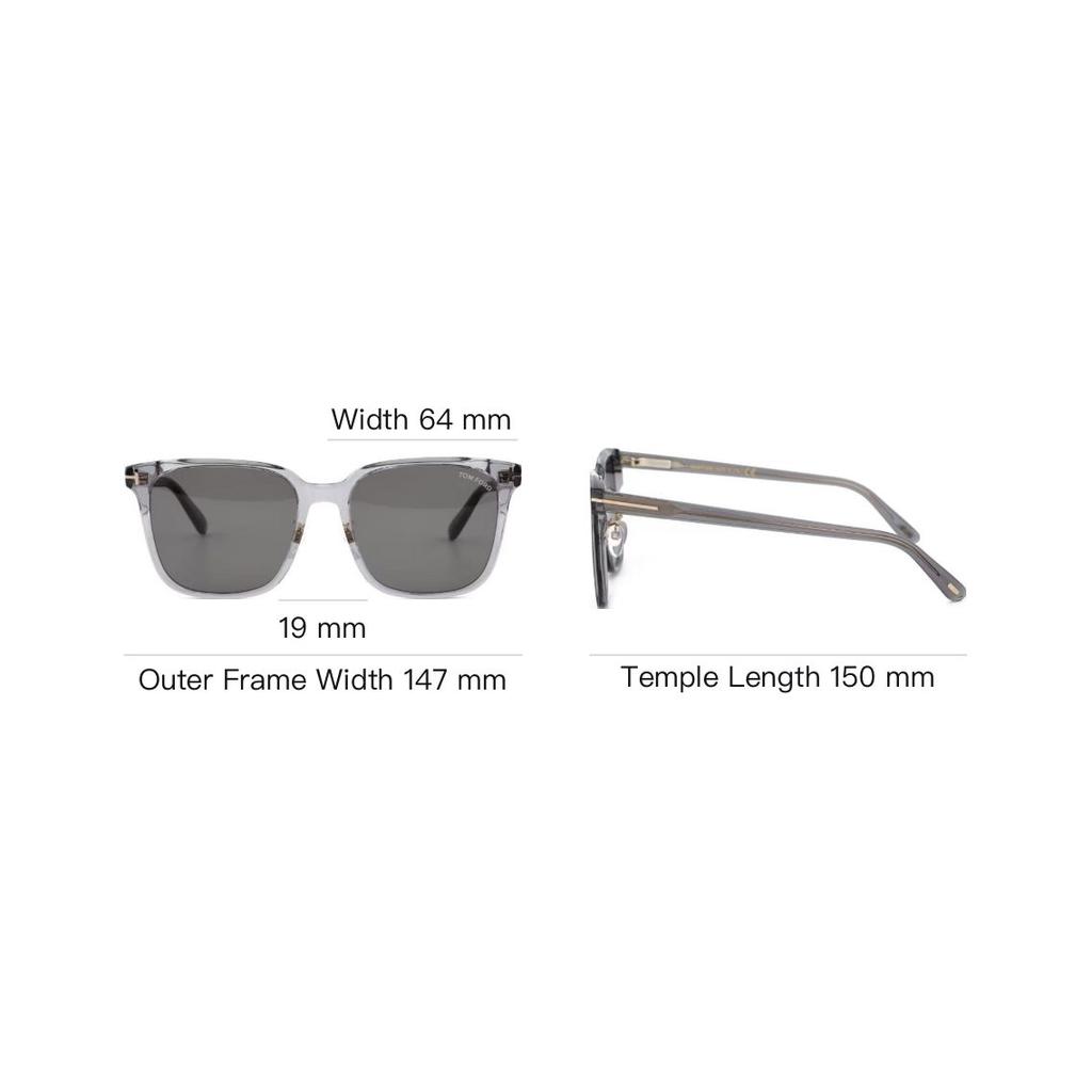 TF Logo Square Sunglasses Unisex Sunglasses Gray TF891K-20A
