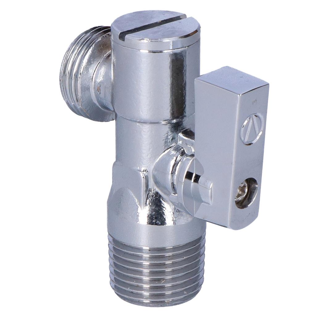 Angle Ball Valve with Filter ANGEL Plus Chrome 1/2"-1/2"