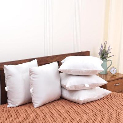 Cuscino, 40,6 x 40,6 cm, Bianco, 5 Pezzi, Microfibra