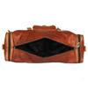 Vintage Genuine Goat Leather Duffel Travel Gym Weekend Overnight Bag