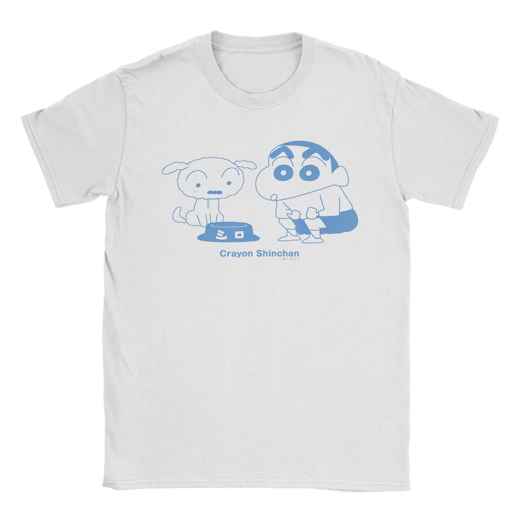 Leisure Crayon Shinchan Cute T Shirt Unisex Oneck Short Sleeve Tops Cotton Summer Clothing