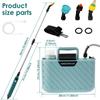 5L Battery Powered Sprayer with 3 Mist Nozzles Portable Sprayer with Adjustable Shoulder Strap USB Rechargeable Irrigation Tool