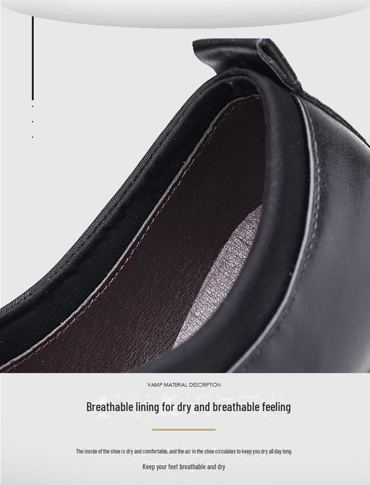 2024 Men's Leather Formal Business Shoes - Korean Style, Large Size, Pointed Toe, Casual Elegance