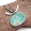 Amazonite Drusy Gemstone Handmade Women's Unisex Silver Jewelry Pendant 1.75