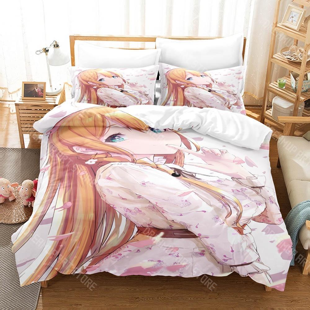 3D Printed Princess Connect! ReDive Bedding Set for Boys Girls Duvet Cover Pillowcase Twin Queen King Full Single Double Sizes
