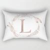 Simple Letter Pattern Printed Decorative Pillowcase Bedroom Living Room Office Cushion Home Decor Rectangular Pillowcase