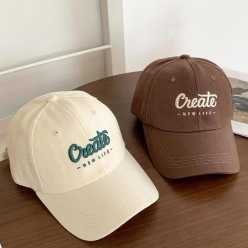 Women's Casual Color Block Embroidery Lettering Ball Cap Baseball Cap