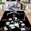 1pc Naruto Akatsuki Members Carpet for Playroom Bedroom Living Room Sofa Home Decor,kids Game Area Rug Non-slip Floor Mat Y723107