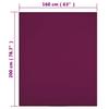 vidaXL Spannbettlaken 2 Stk. Jersey Bordeauxrot 160x200 cm Baumwolle