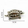 1 Pcs Retro Brass Tortoise Ornament Statue Metal Animal Sculpture Home Office Decoration Ornament Tea Pet Crafts