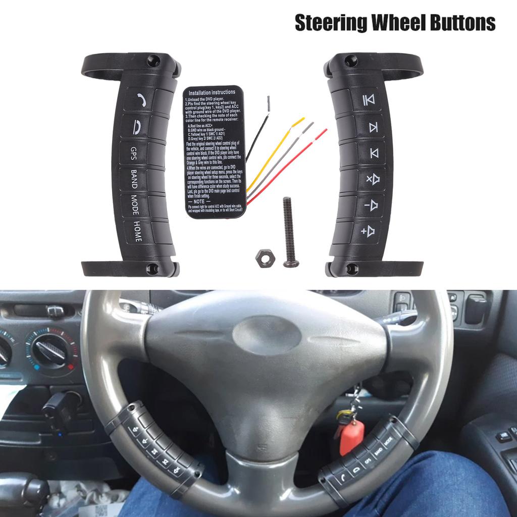 Compact Car Steering Wheel Accessory Remote Control Car Steering Wheel Command Unit Car Spare for Multimedia Devices