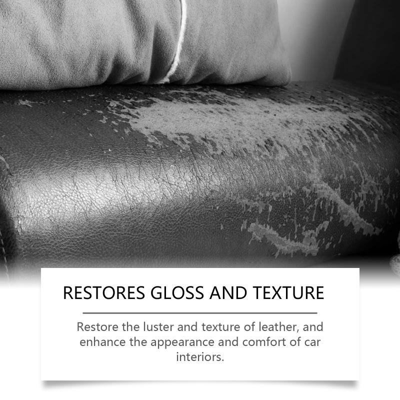 Auto Leather Repair Fluid Kit Crack Restorer Durable Glossy Adhesive for Car Seat Interior Sofa Couch Renewal