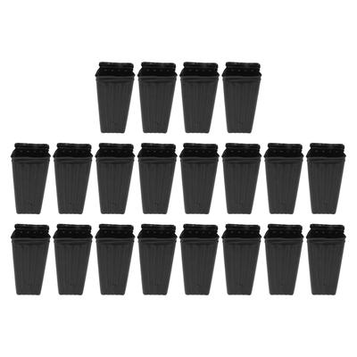 20pcs Deep Tree Pot Reusable Plastic Tall Seedling Flower Plant Container with Drainage Holes for