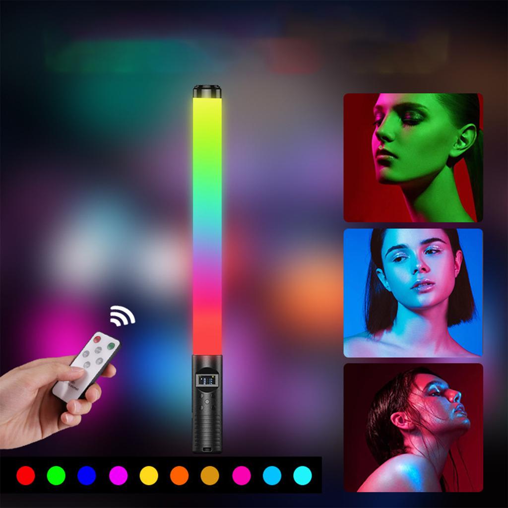 Lumină stick RGB pentru fotografie, iluminare portabilă de mână, pentru ședințe foto, filmări video, lumină de umplere, lumină de atmosferă pentru studio live de interior