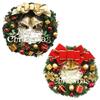 Couronne de Noël 11 Pouces Guirlande Artificielle pour Porte d'Entrée Décorations de Noël